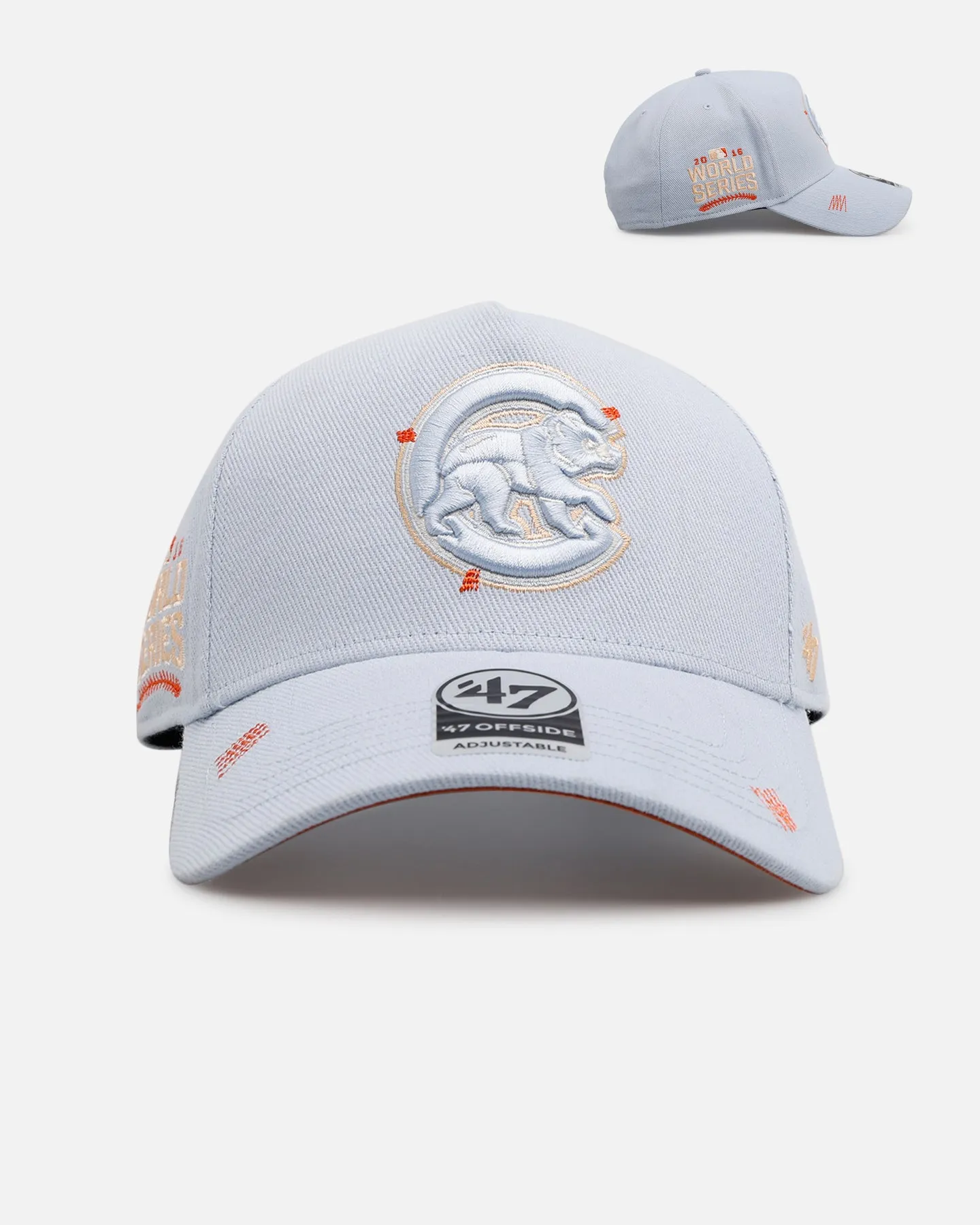 47 Brand Chicago Cubs 'Overstitch' 47 Offside Snapback Light Blue