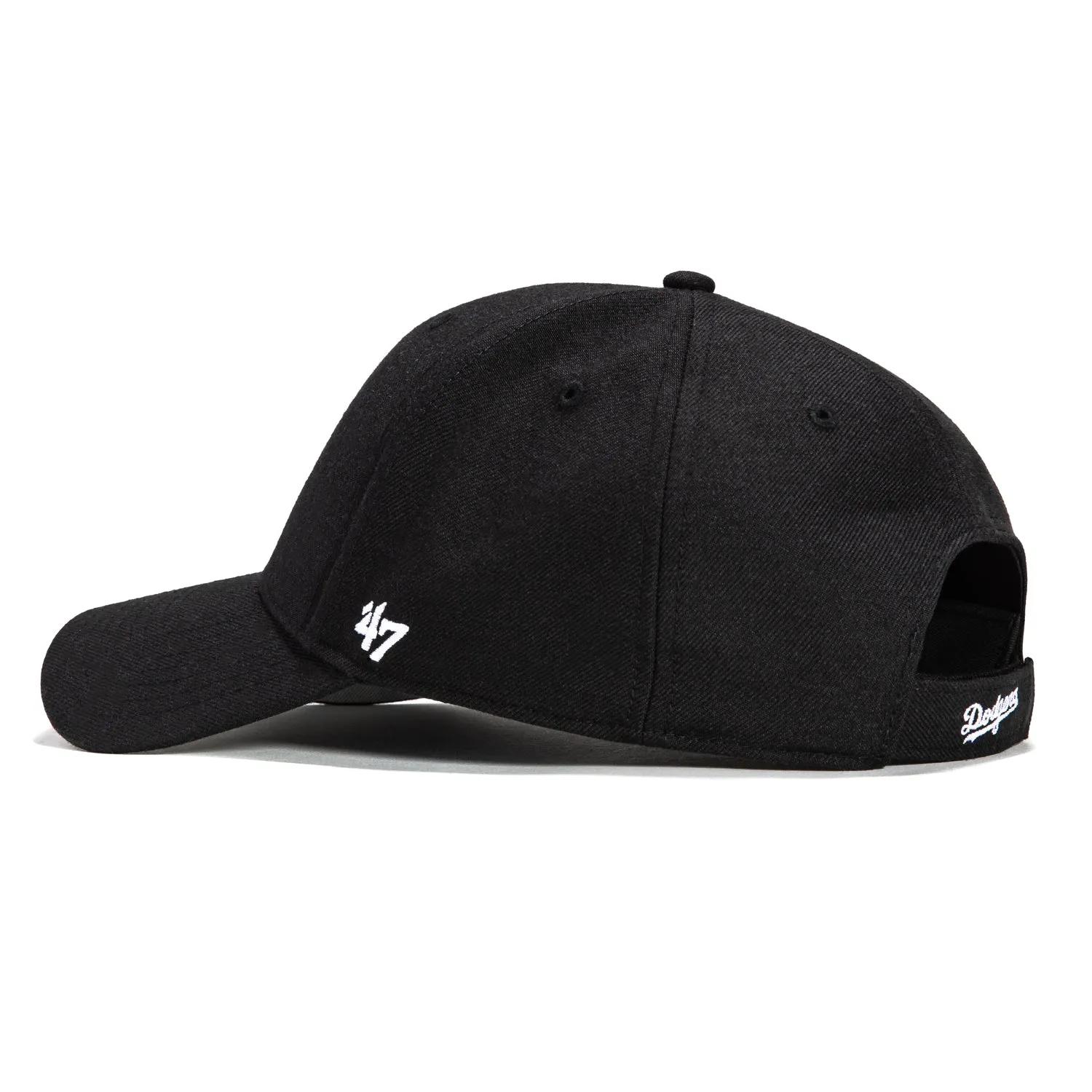 47 Brand Los Angeles Dodgers MVP Adjustable Hat - Black. White