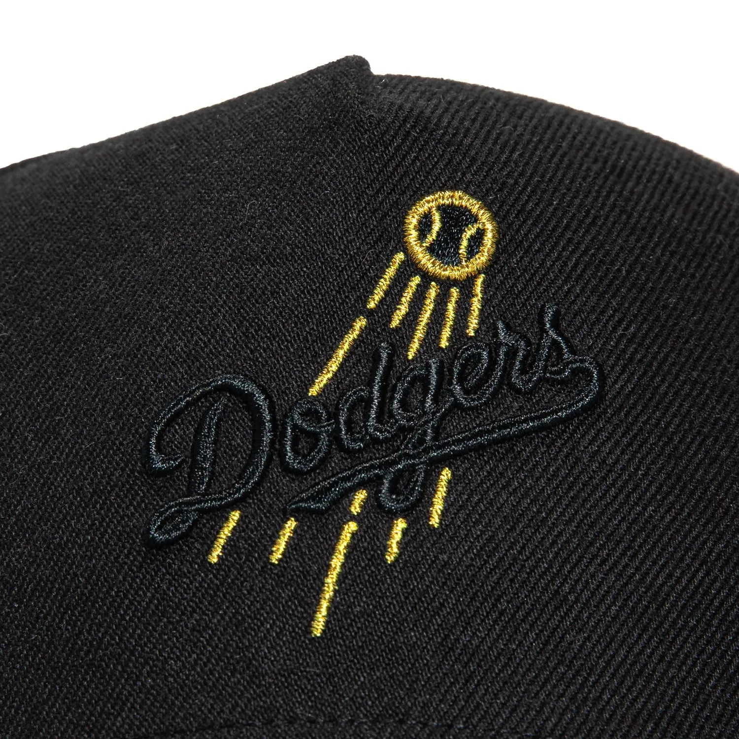47 Brand Los Angeles Dodgers MVP Adjustable Snapback Hat - Black. Metallic Gold