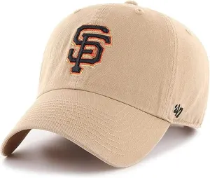 47 Brand San Francisco Giants Cleanup Adjustable Hat - Khaki, Black, Orange