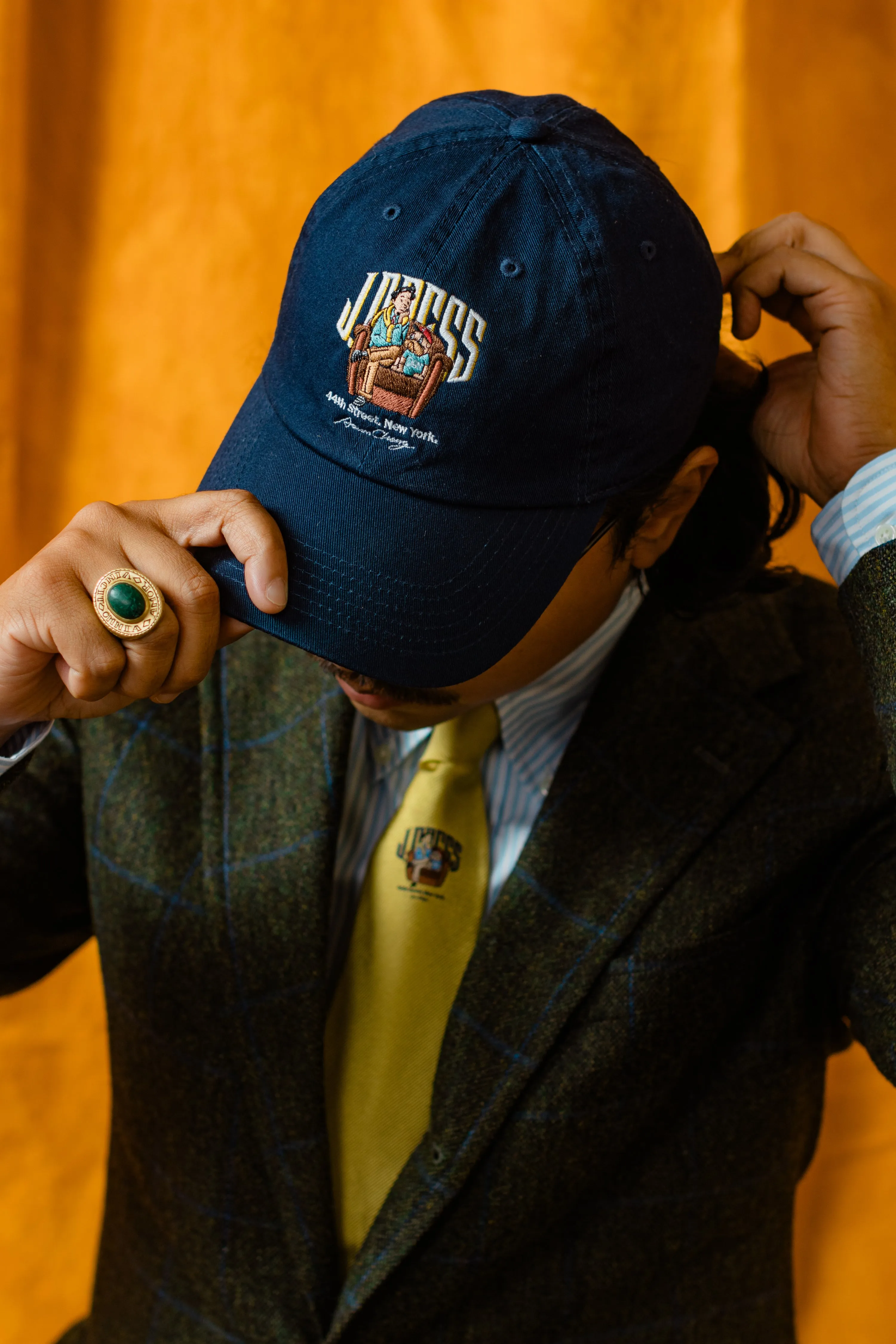 AARON CHANG CLUB CHAIR "IVY BOY" BASEBALL CAP - NAVY