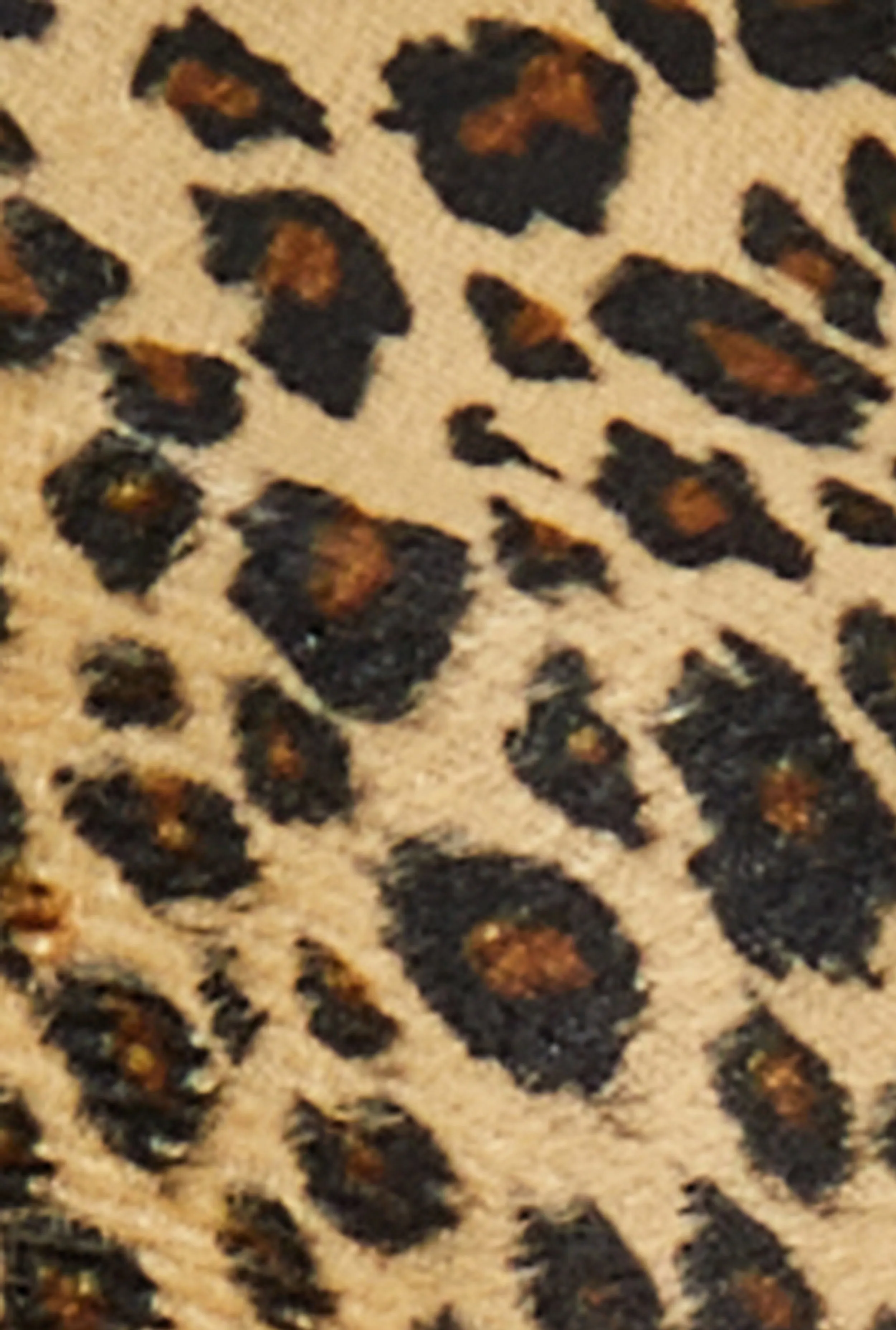 Animal Print Chain Detail Cowboy Hat