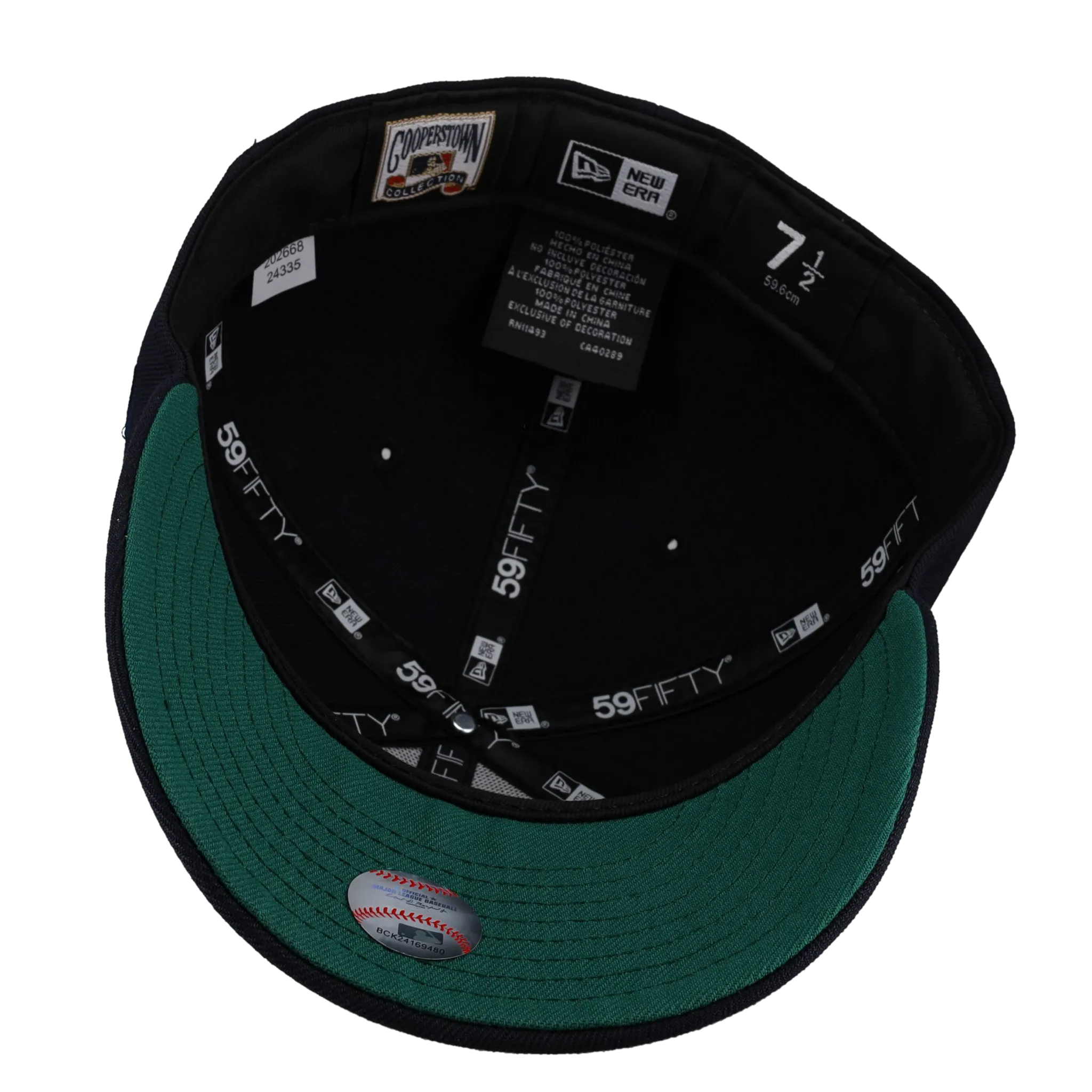 Capsule Hats -  New York Yankees Navy 1999 World Series Classic (GREEN BRIM) 59Fifty Fitted Hat