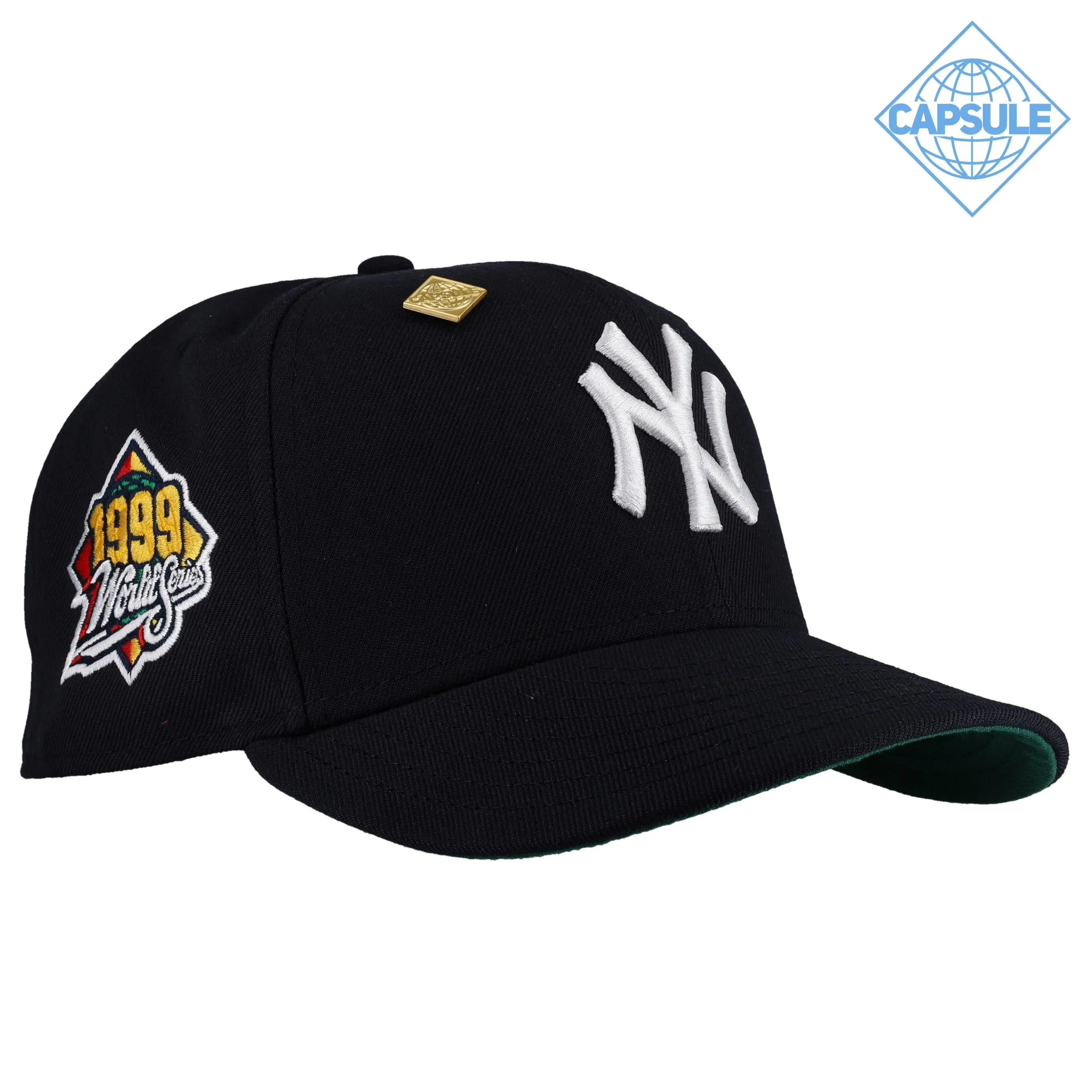 Capsule Hats -  New York Yankees Navy 1999 World Series Classic (GREEN BRIM) 59Fifty Fitted Hat