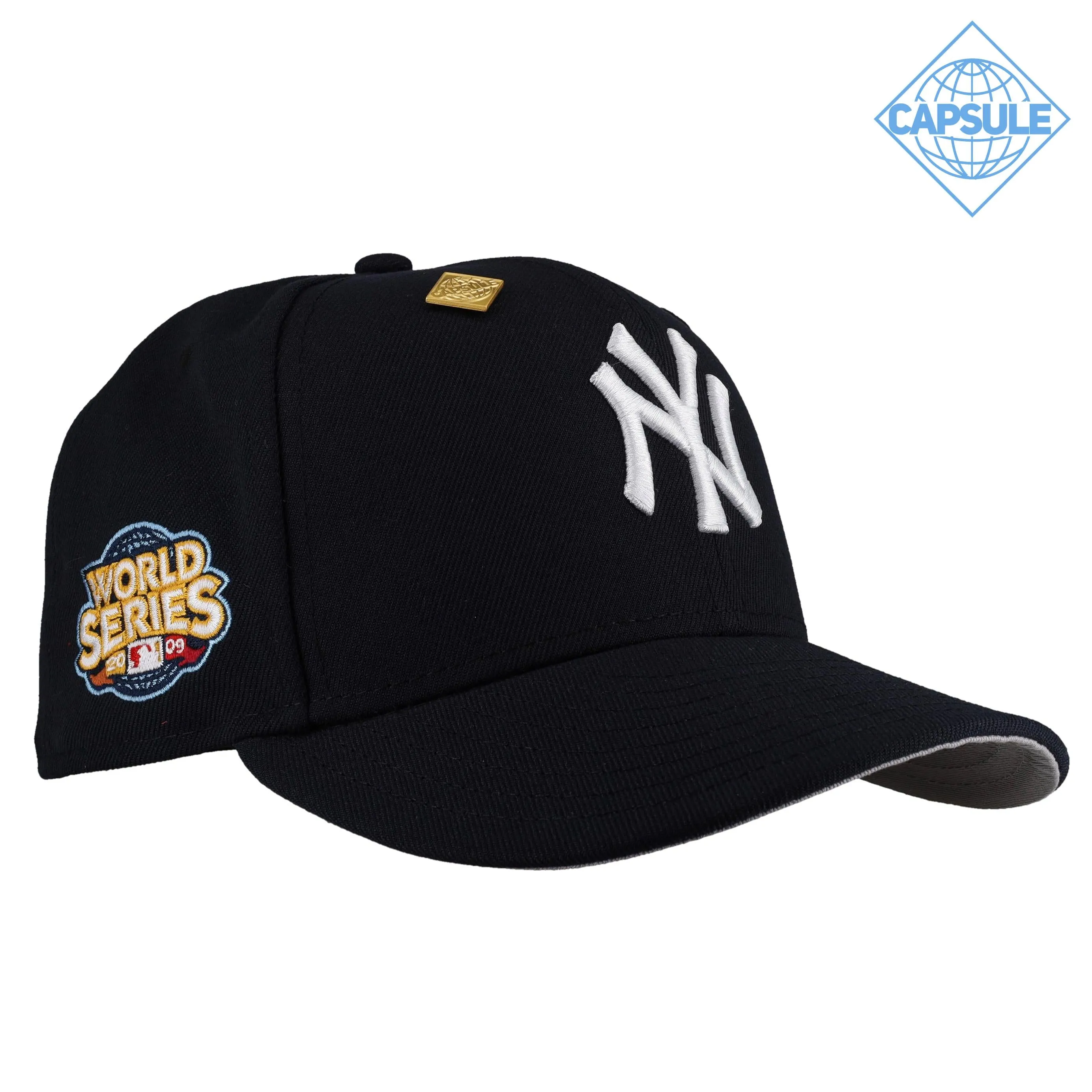 Capsule Hats -  New York Yankees Navy 2009 World Series Classic (GREY BRIM) 59Fifty Fitted Hat