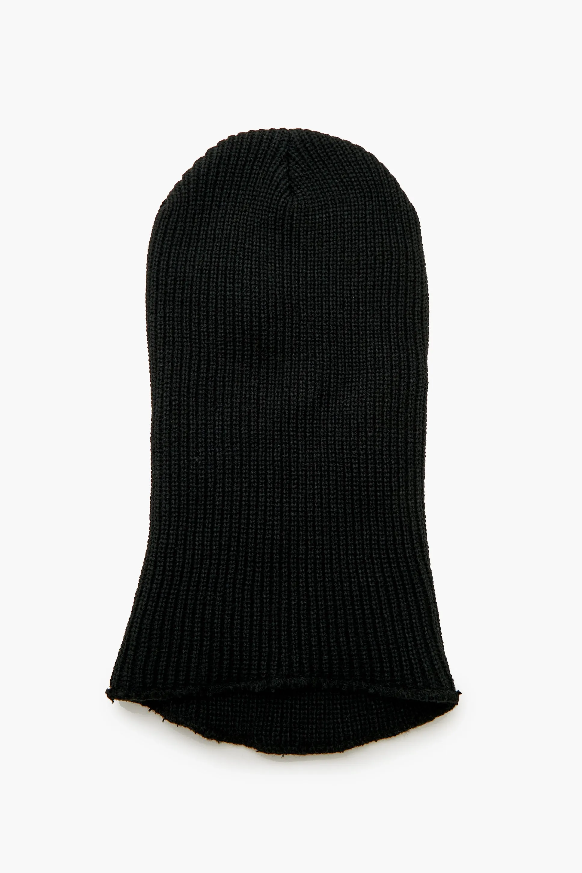Capuche en tricot côtelé