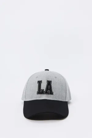 Casquette de baseball deux-tons avec motif brodé City