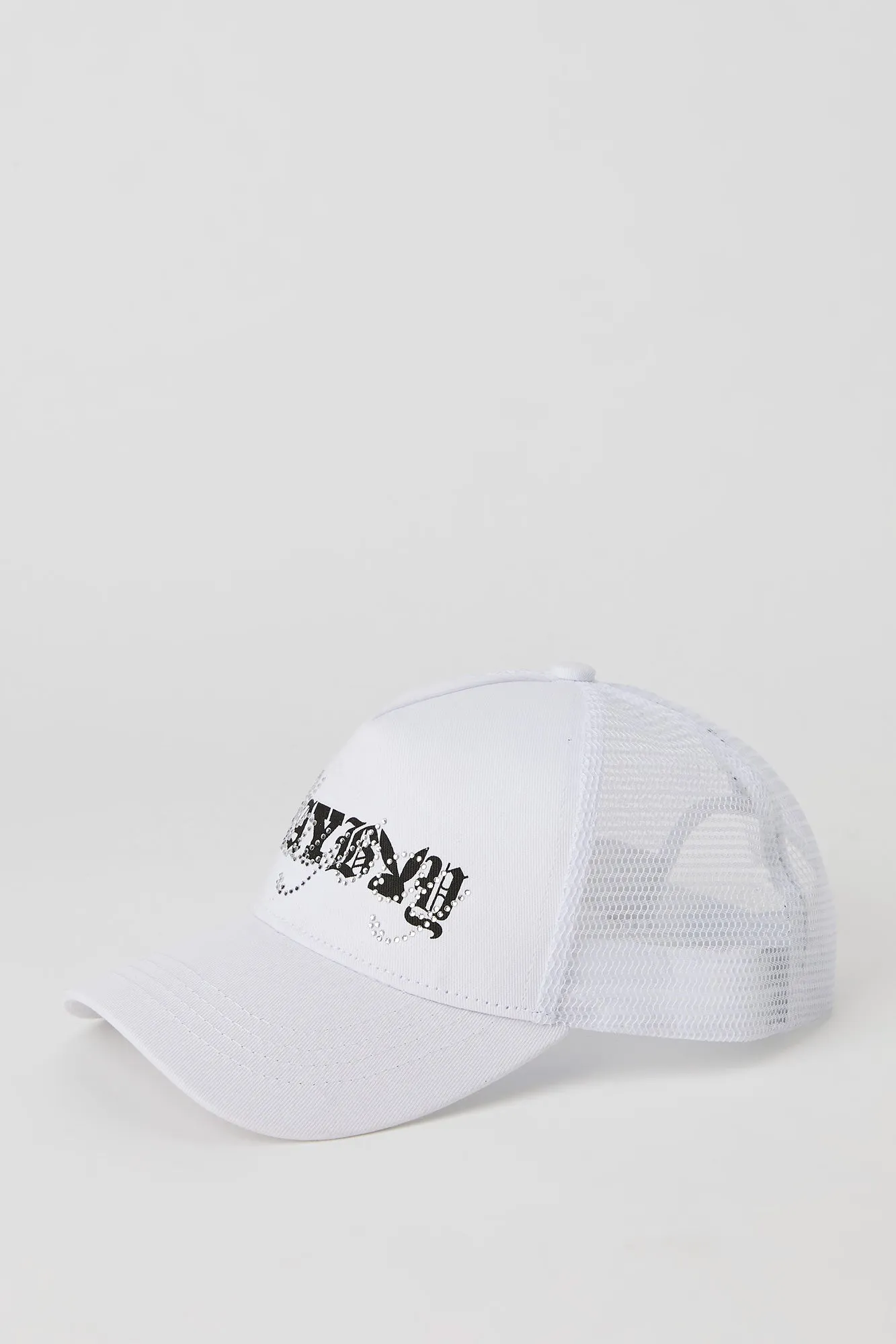 Casquette de camionneur à imprimé Playboy avec pierres du Rhin