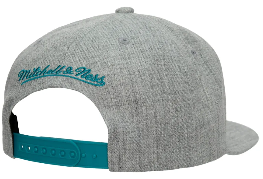 Charlotte Hornets HWC Gray Heathered 2.0 Mitchell & Ness Snapback Hat