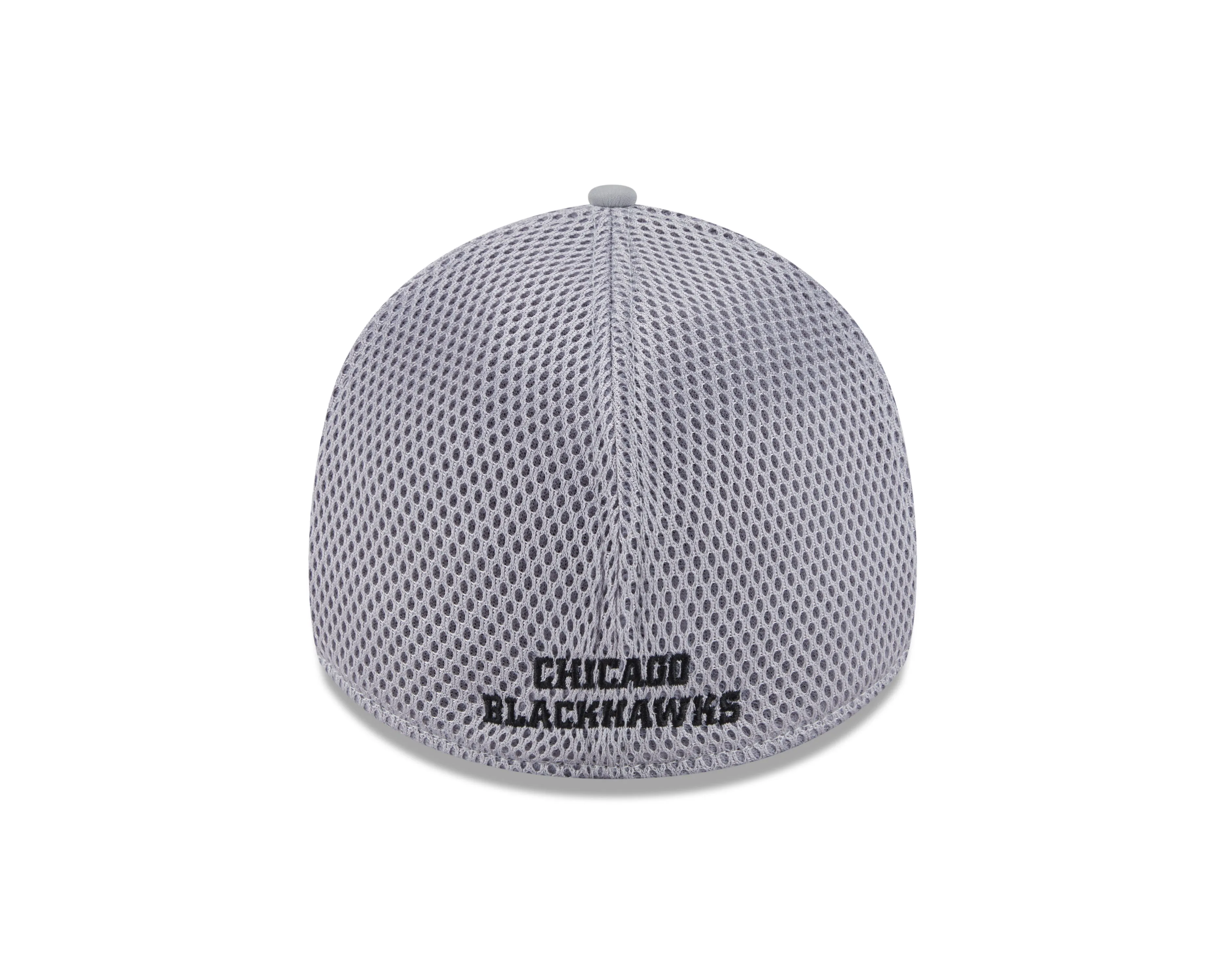 Chicago Blackhawks New Era Gray Linear Neo 39THIRTY Flex Hat