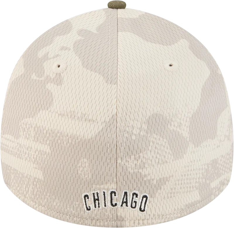 Chicago Cubs Camo 2025 Armed Forces Day New Era 39THIRTY Flex Hat