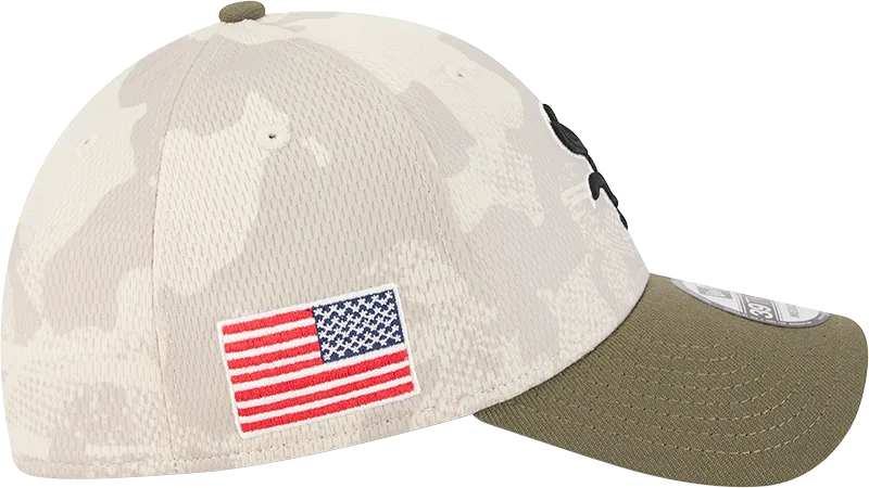 Chicago White Sox Camo 2025 Armed Forces Day New Era 39THIRTY Flex Hat