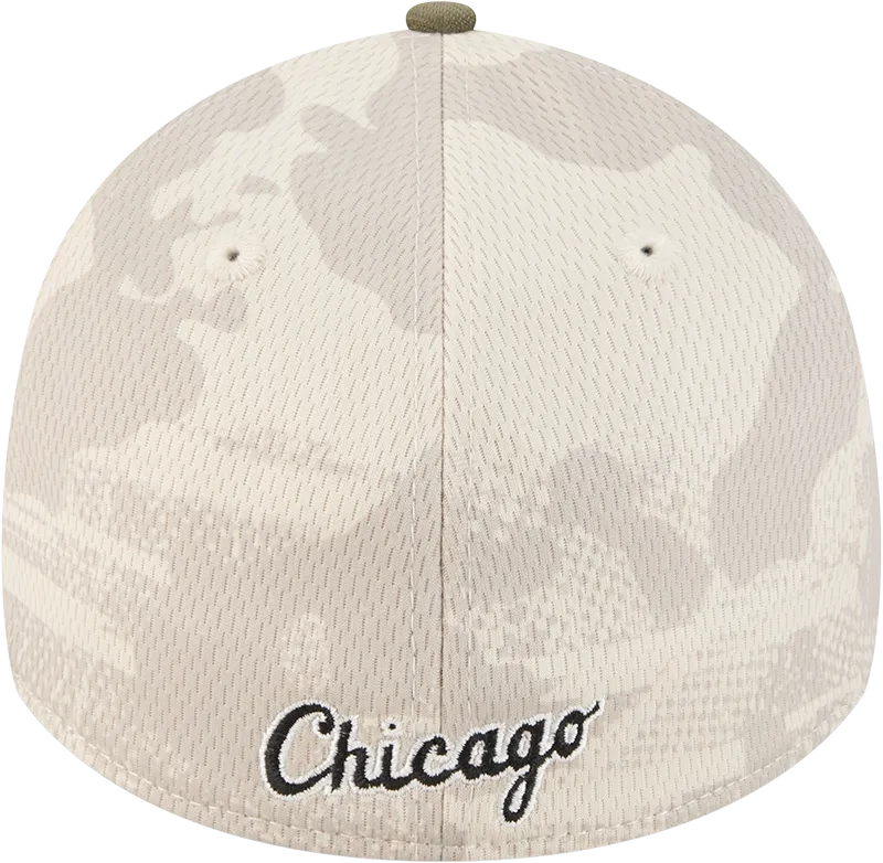 Chicago White Sox Camo 2025 Armed Forces Day New Era 39THIRTY Flex Hat