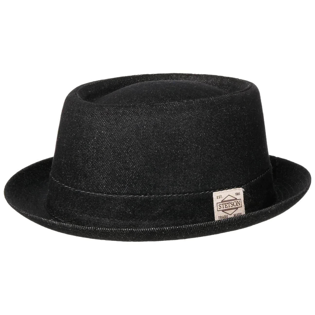 Classic Pork Pie Denim Hat by Stetson
