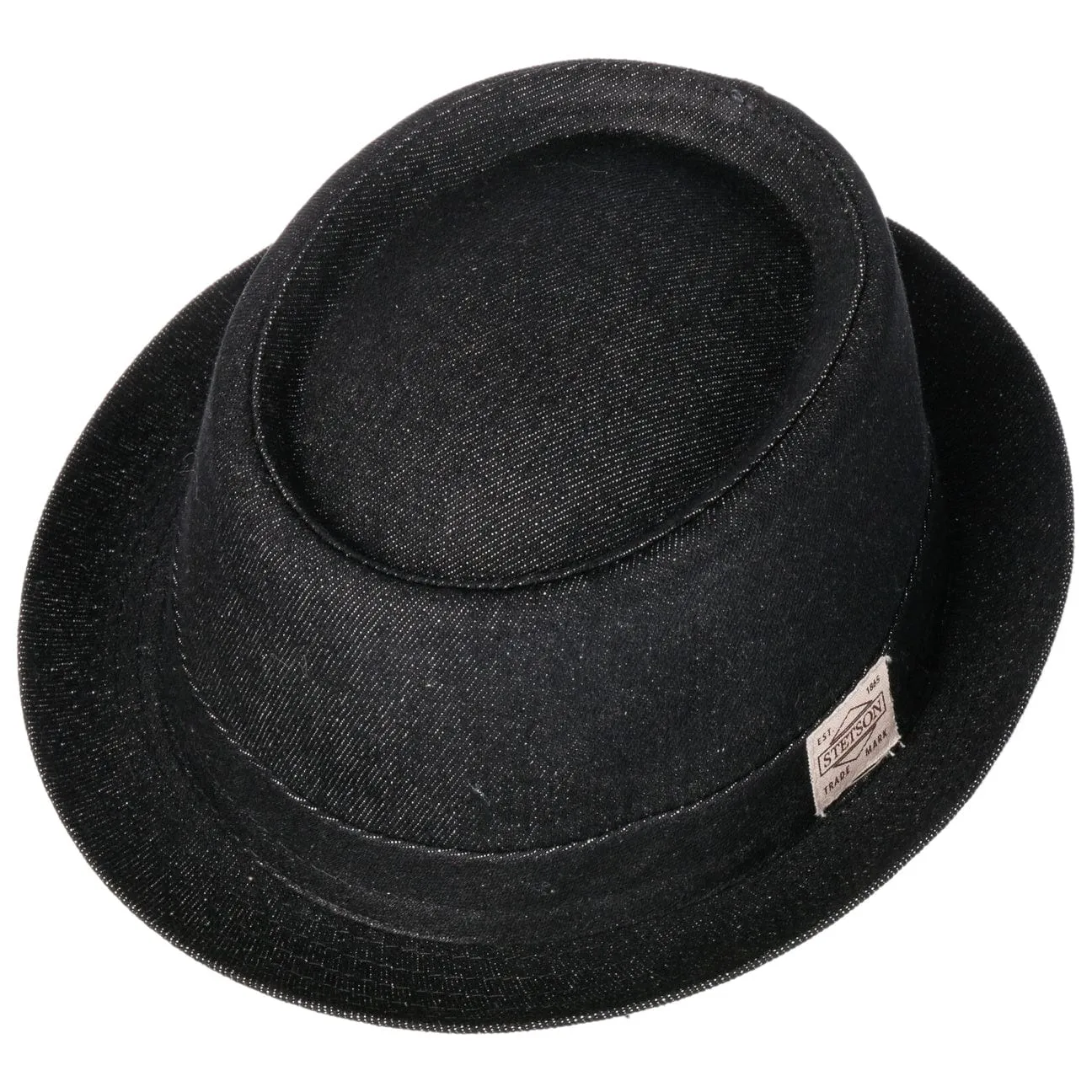 Classic Pork Pie Denim Hat by Stetson