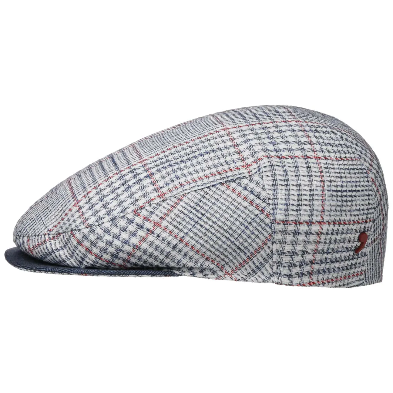 Colino Check Flat Cap by Alfonso D'Este