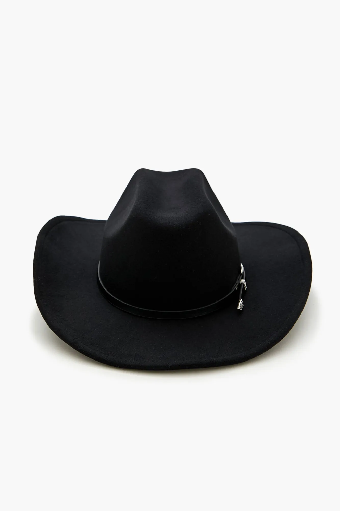 Dual Buckled-Trim Cowboy Hat