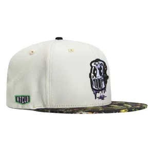 Field Grade PBJ Anthropomorphic Mask Hat Club Logo Patch Snapback Hat - White. Realtree
