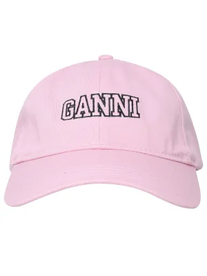 Ganni Logo Embroidered Adjustable Baseball Cap
