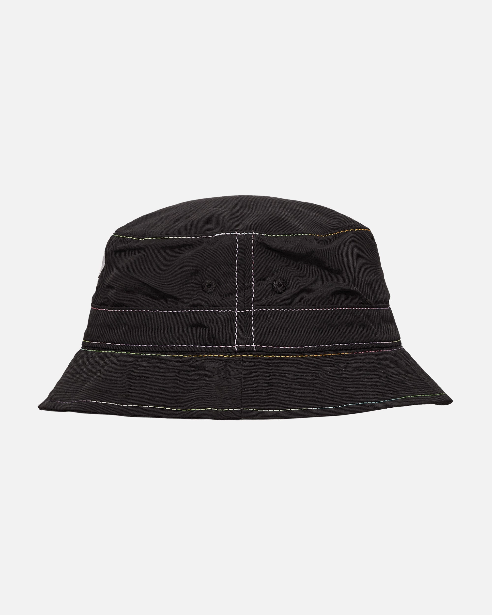 Gradient Stitch Bucket Hat Black