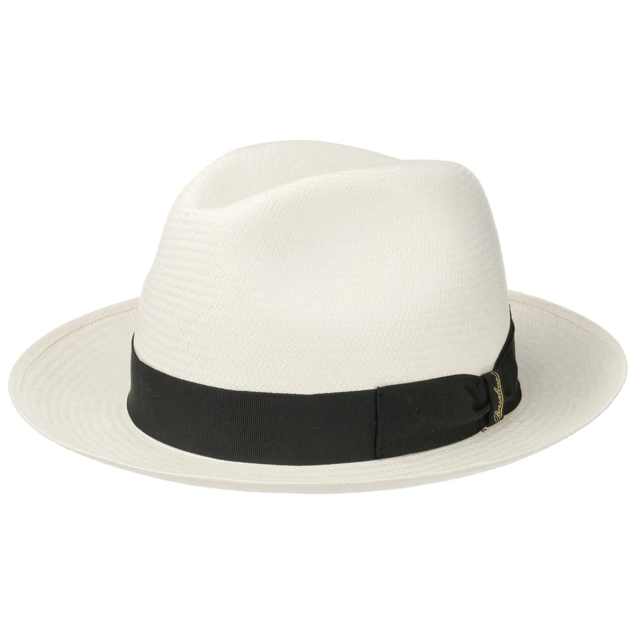 Grosgrain Trim Small Panama Hat by Borsalino