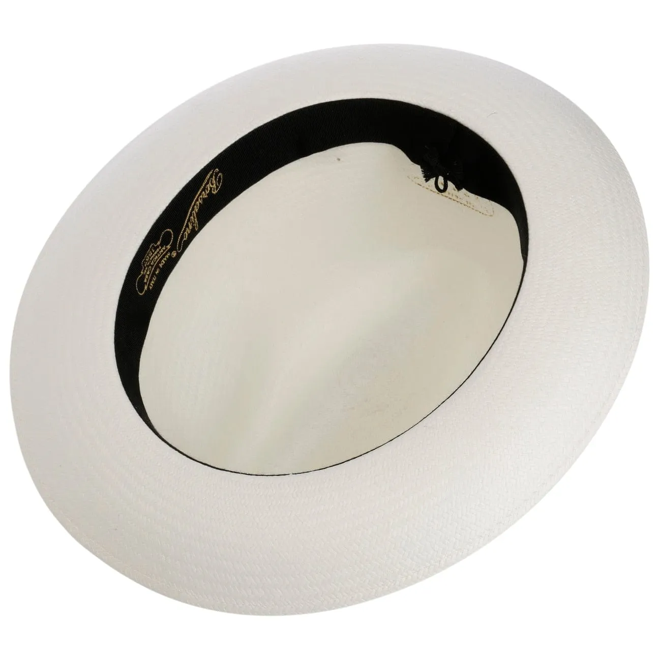 Grosgrain Trim Small Panama Hat by Borsalino