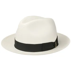 Grosgrain Trim Small Panama Hat by Borsalino
