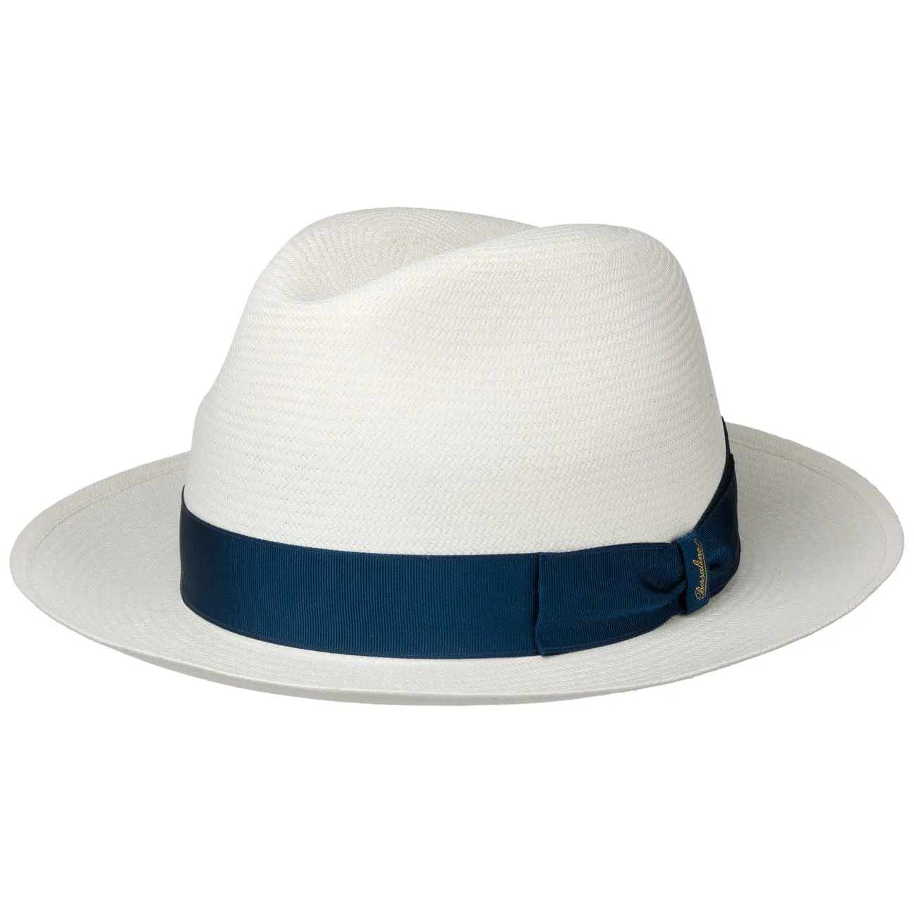 Grosgrain Trim Small Panama Hat by Borsalino