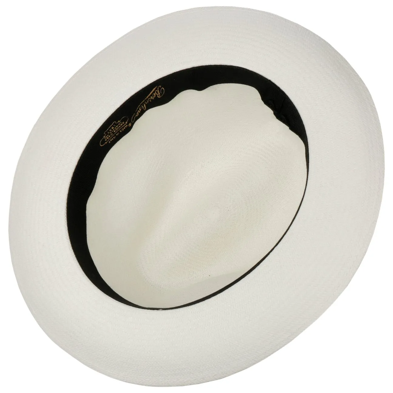 Grosgrain Trim Small Panama Hat by Borsalino