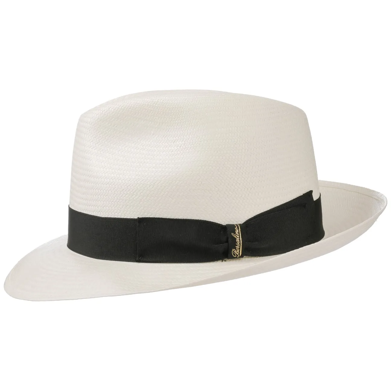 Grosgrain Trim Small Panama Hat by Borsalino