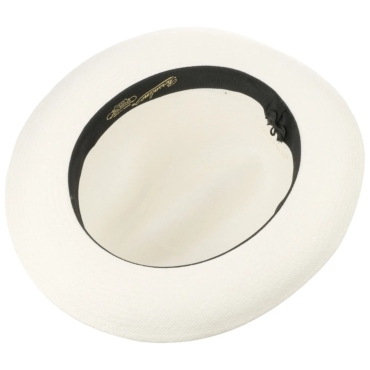 Grosgrain Trim Small Panama Hat by Borsalino