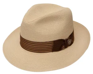 Harrod Milan Straw Classic Brim Fedora by Dobbs