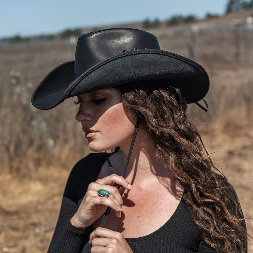 Hollywood | Womens Leather Cowgirl Hat