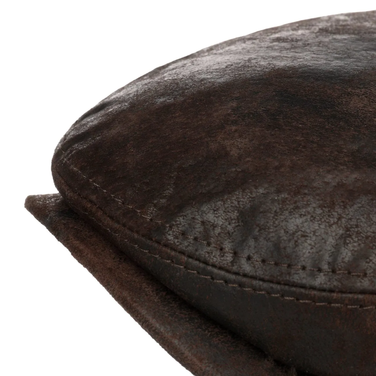 Kent Pigskin Flat Cap with Ear Flaps by Stetson