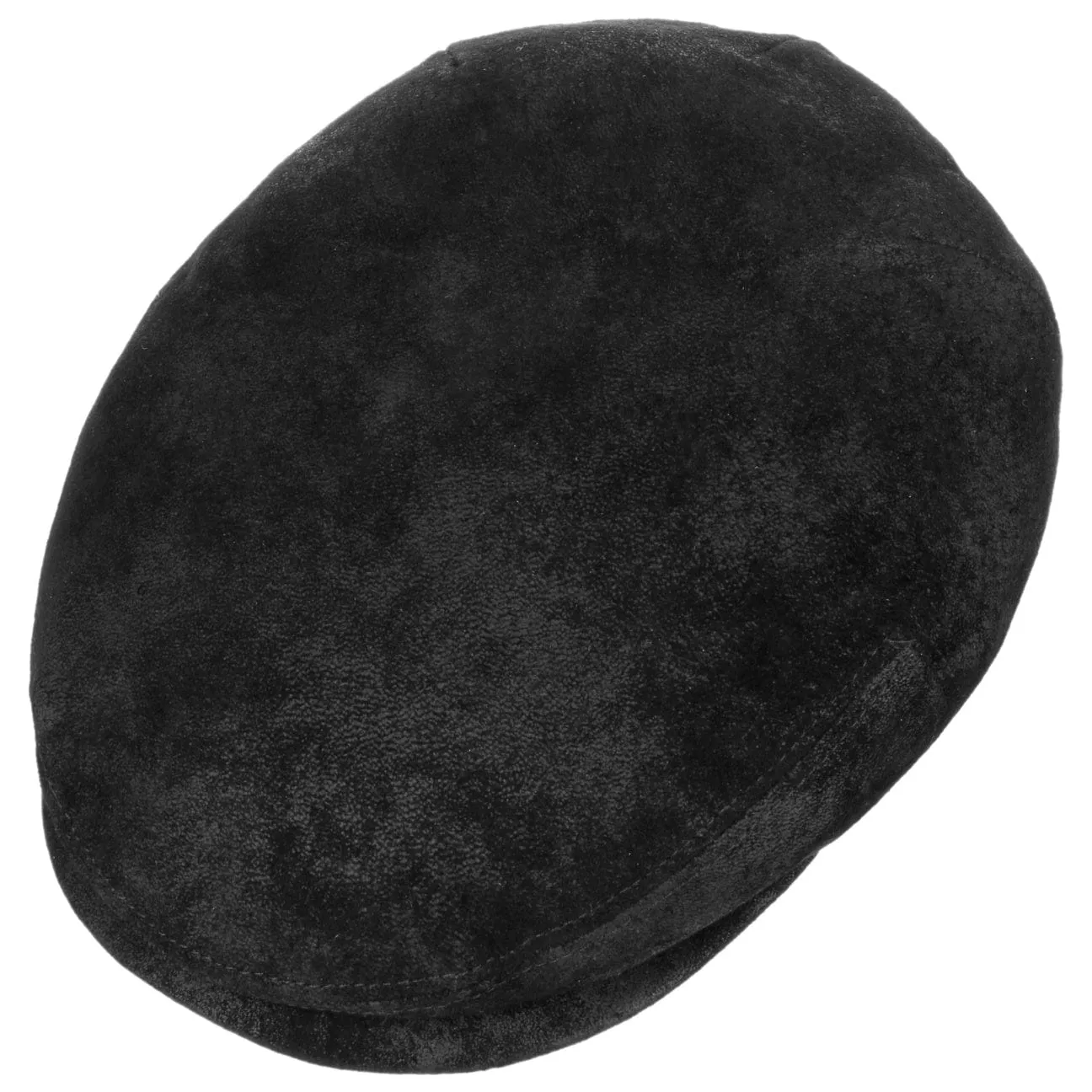 Kent Pigskin Flat Cap with Ear Flaps by Stetson