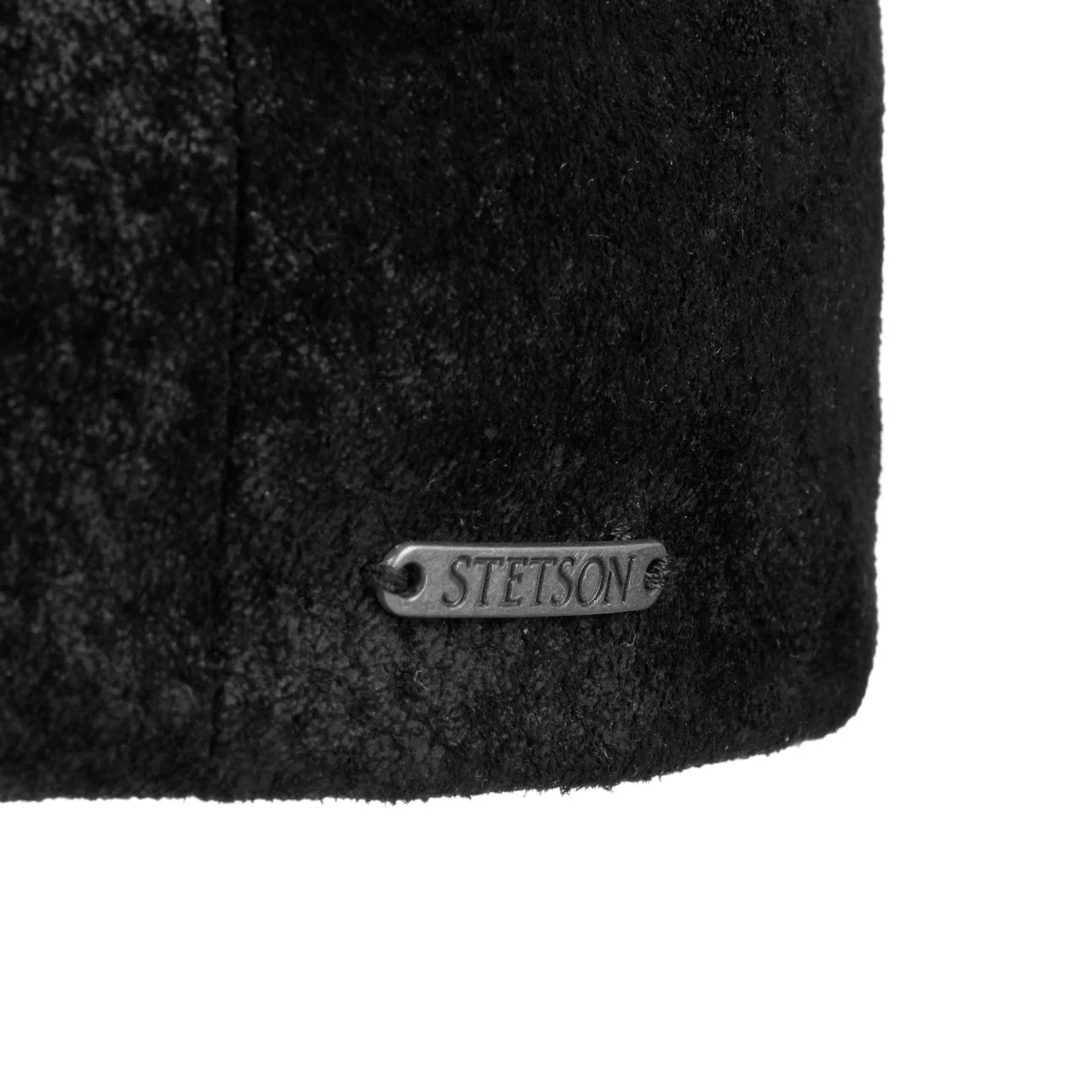 Kent Pigskin Flat Cap with Ear Flaps by Stetson