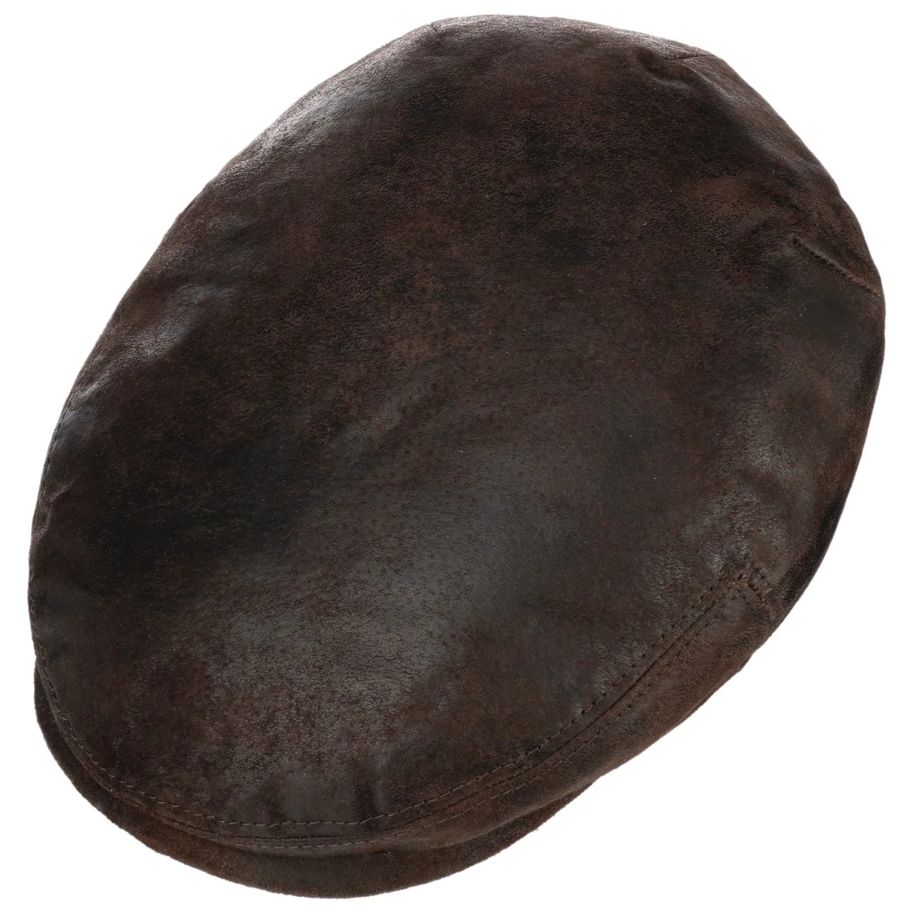 Kent Pigskin Flat Cap with Ear Flaps by Stetson