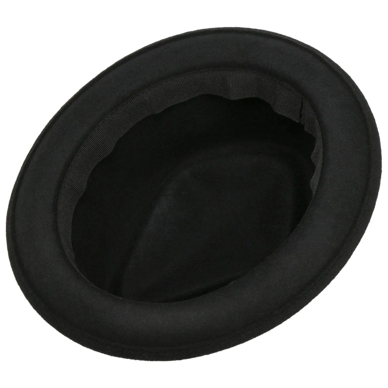 Knit Colour Band Pork Pie Wool Hat by Lierys