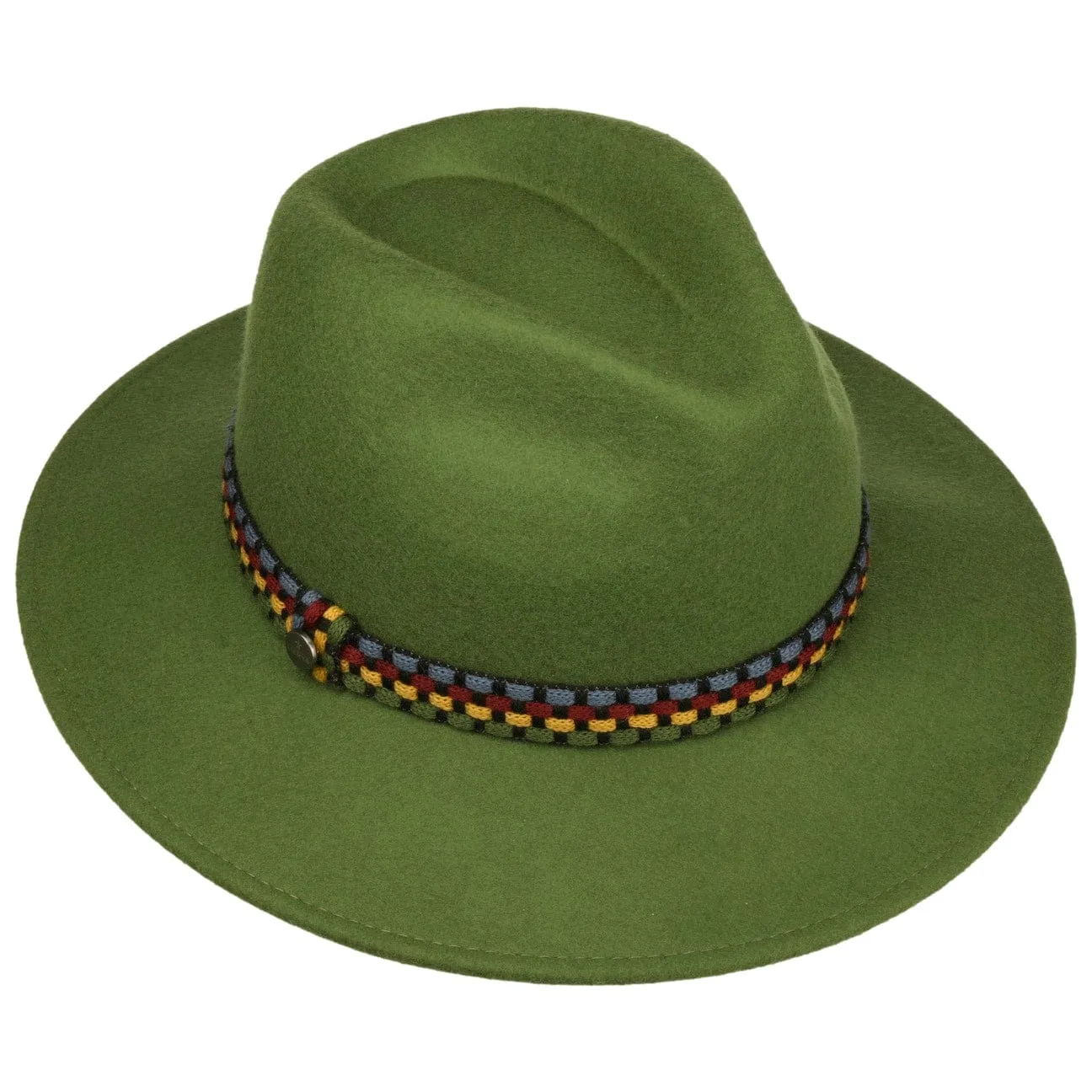 Knit Colour Band Traveller Wool Hat by Lierys