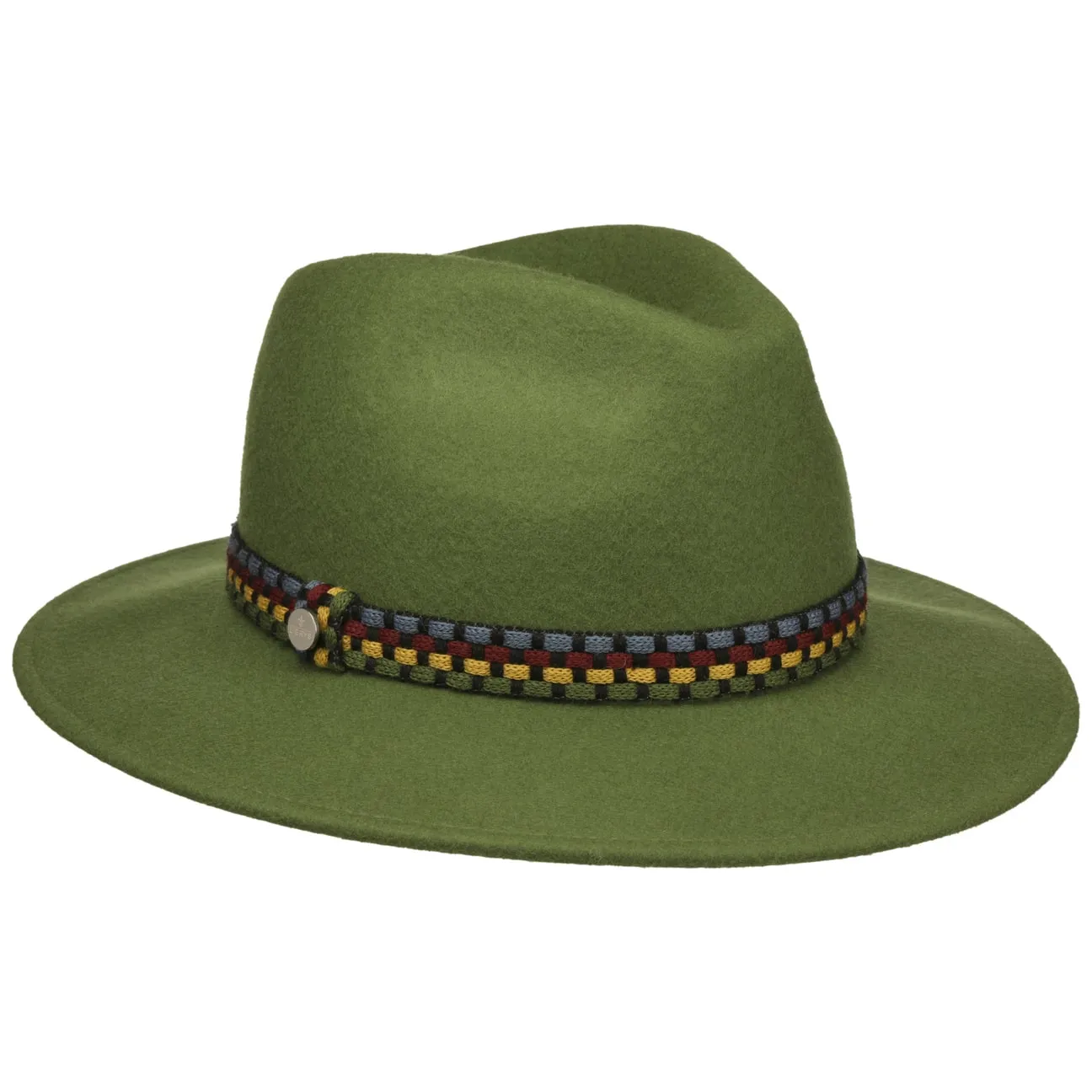 Knit Colour Band Traveller Wool Hat by Lierys