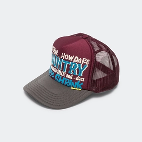 KOUNTRY DIRTY SHRINK Trucker CAP - Burgundy x Charcoal
