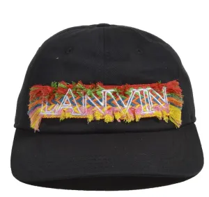 Lanvin Curb Logo Embroidered Cap
