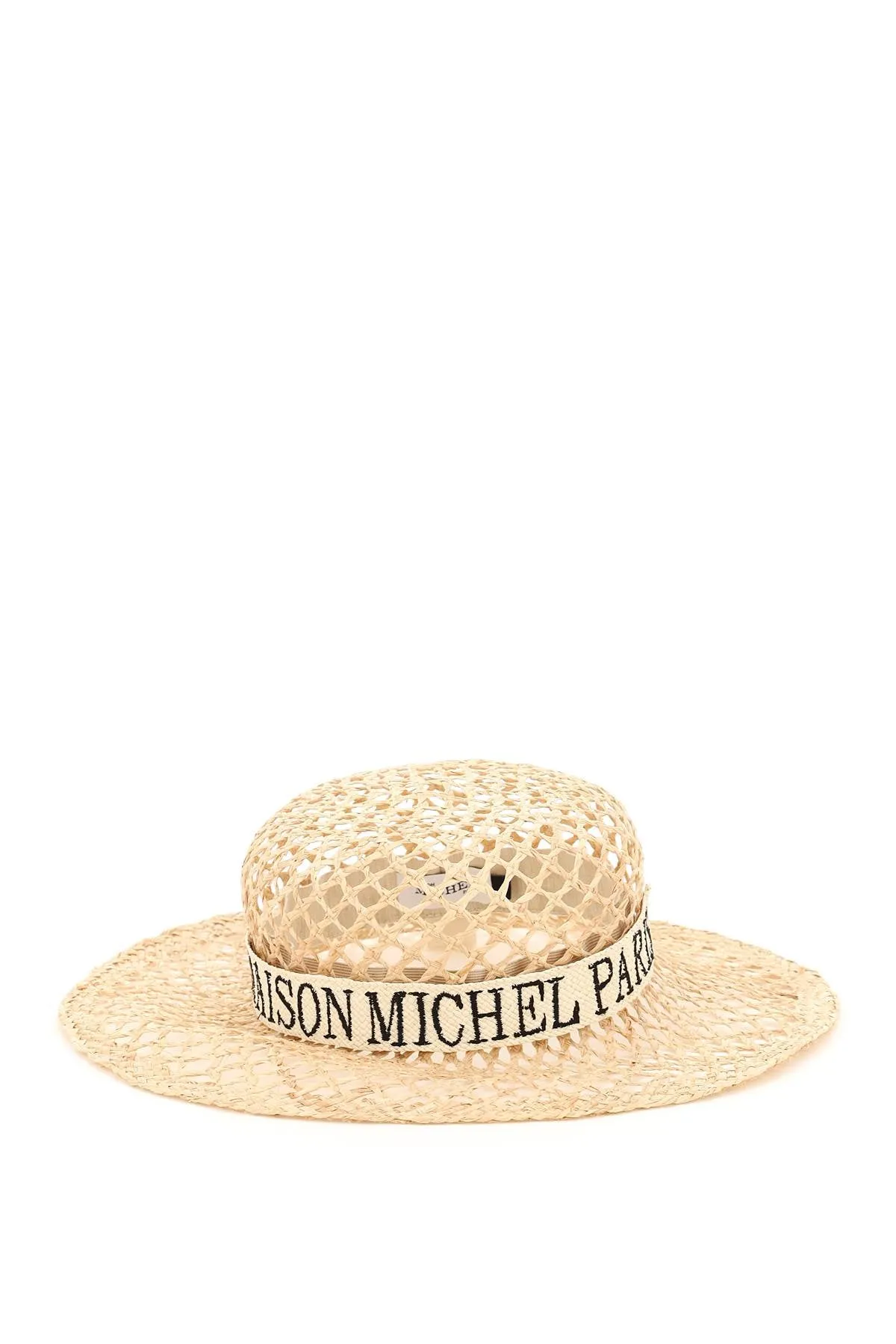 Maison Michel Mara Logo Embroidered Sun Hat