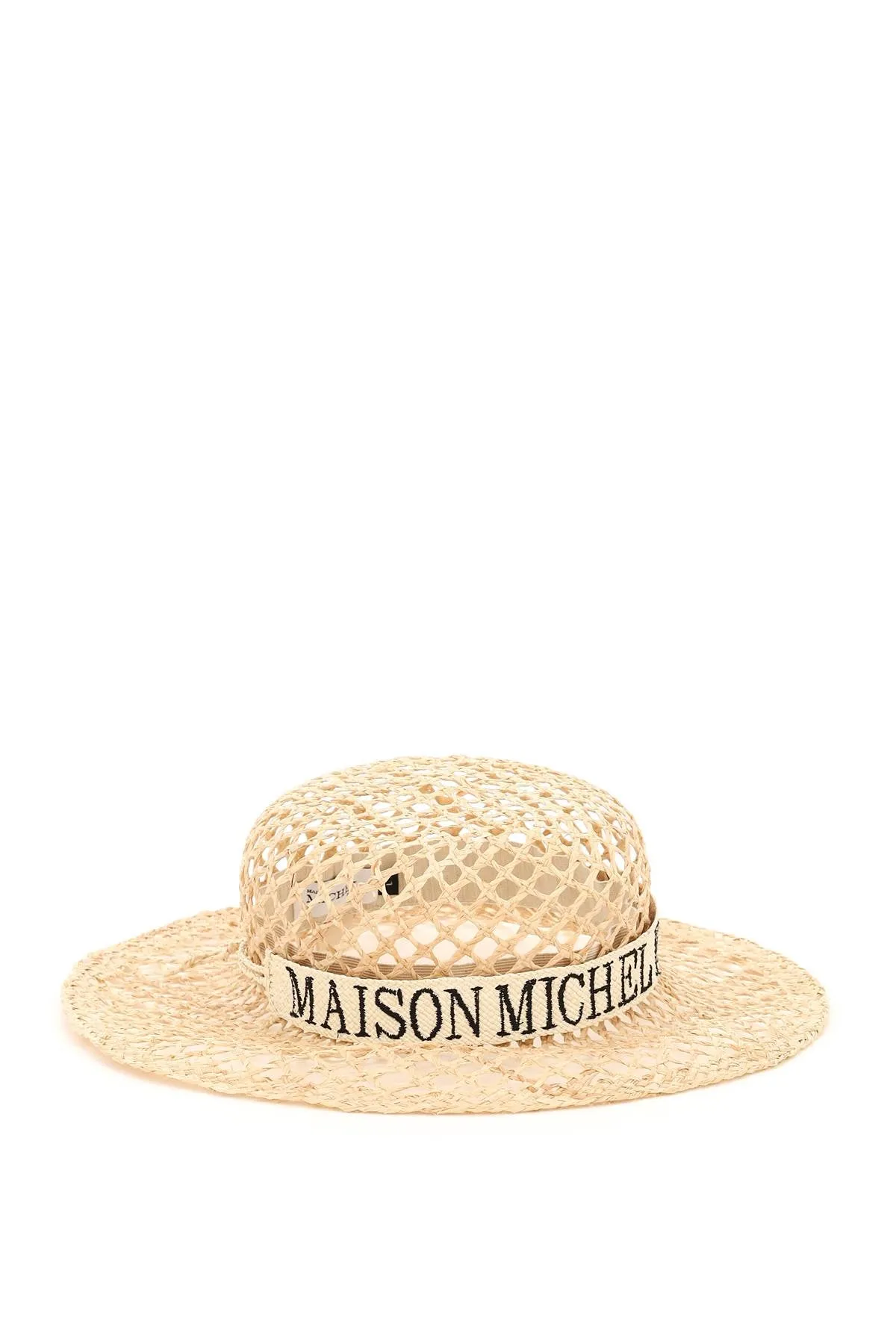 Maison Michel Mara Logo Embroidered Sun Hat
