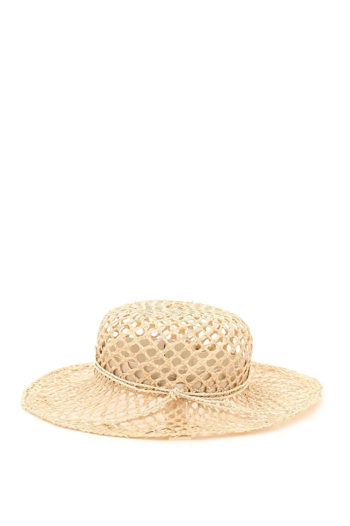 Maison Michel Mara Logo Embroidered Sun Hat