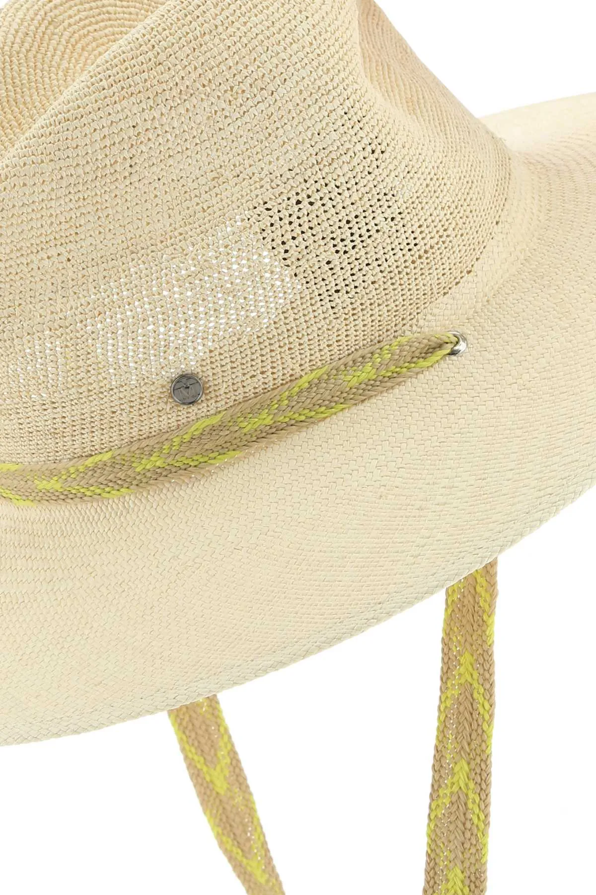 Maison Michel Zango Logo Plaque Fedora Hat
