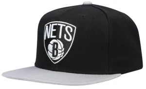 Men's Brooklyn Nets Mitchell & Ness Core Basic Snapback Hat - Black/Grey
