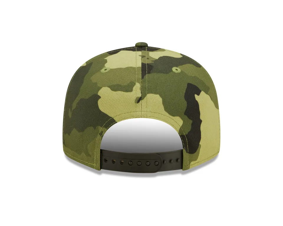 Men's Chicago Cubs New Era 2022 Armed Forces Day Camo 9FIFTY Snapback Adjustable Hat