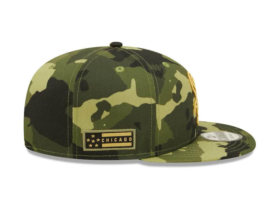 Men's Chicago White Sox New Era 2022 Armed Forces Day Camo 9FIFTY Snapback Adjustable Hat