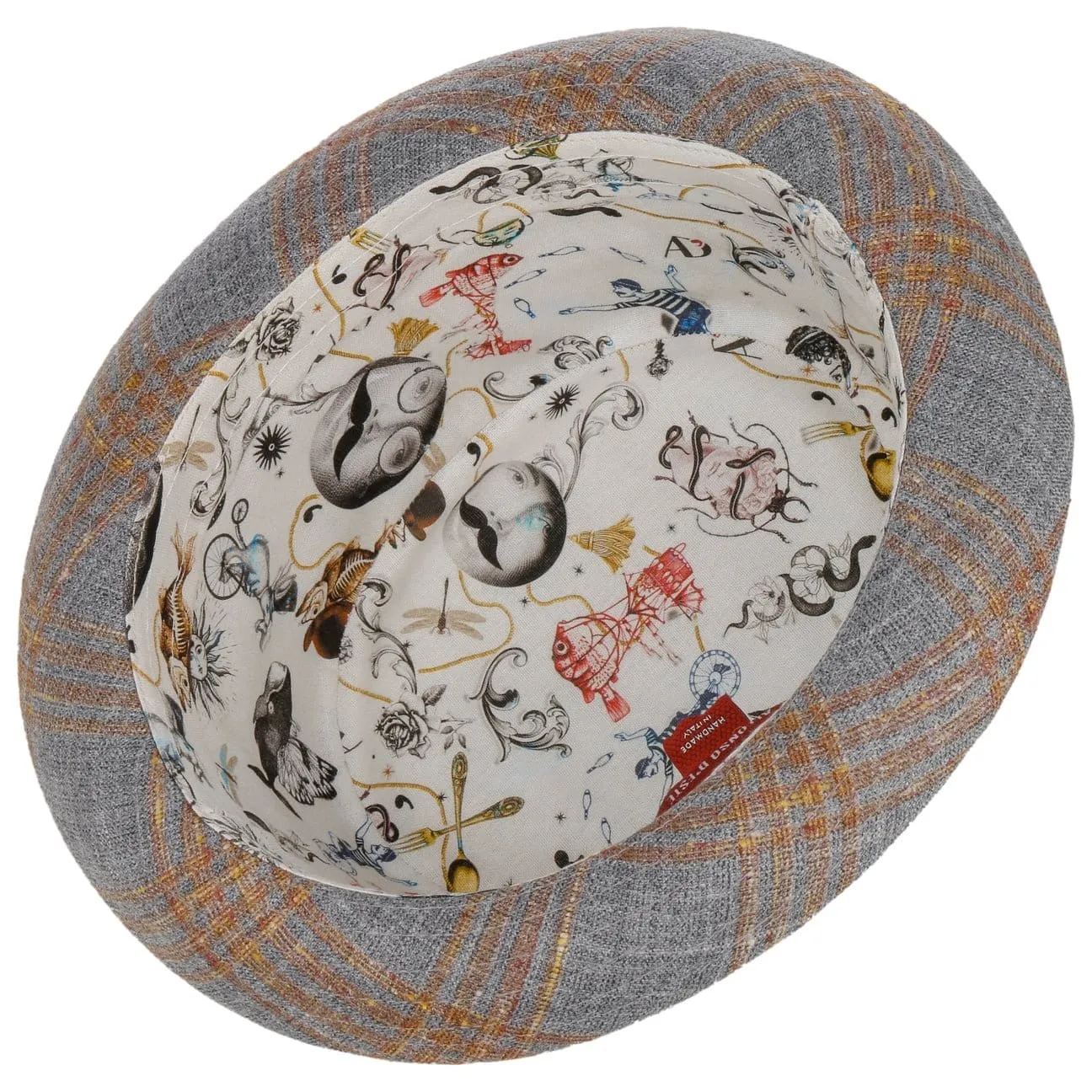 Milavo Pork Pie Cloth Hat by Alfonso D'Este